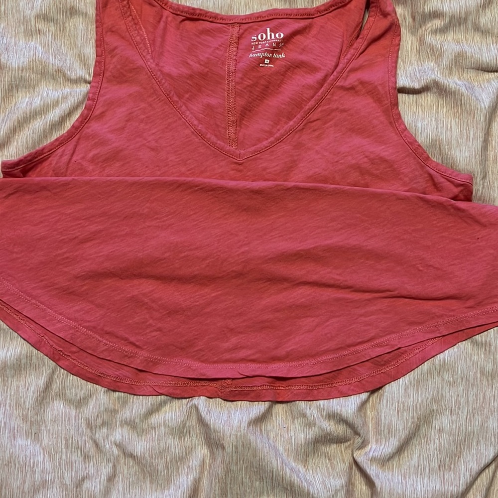 EUC Soho New York and Company Rose  Colored Tank Top in Medium - Picture 3 of 4